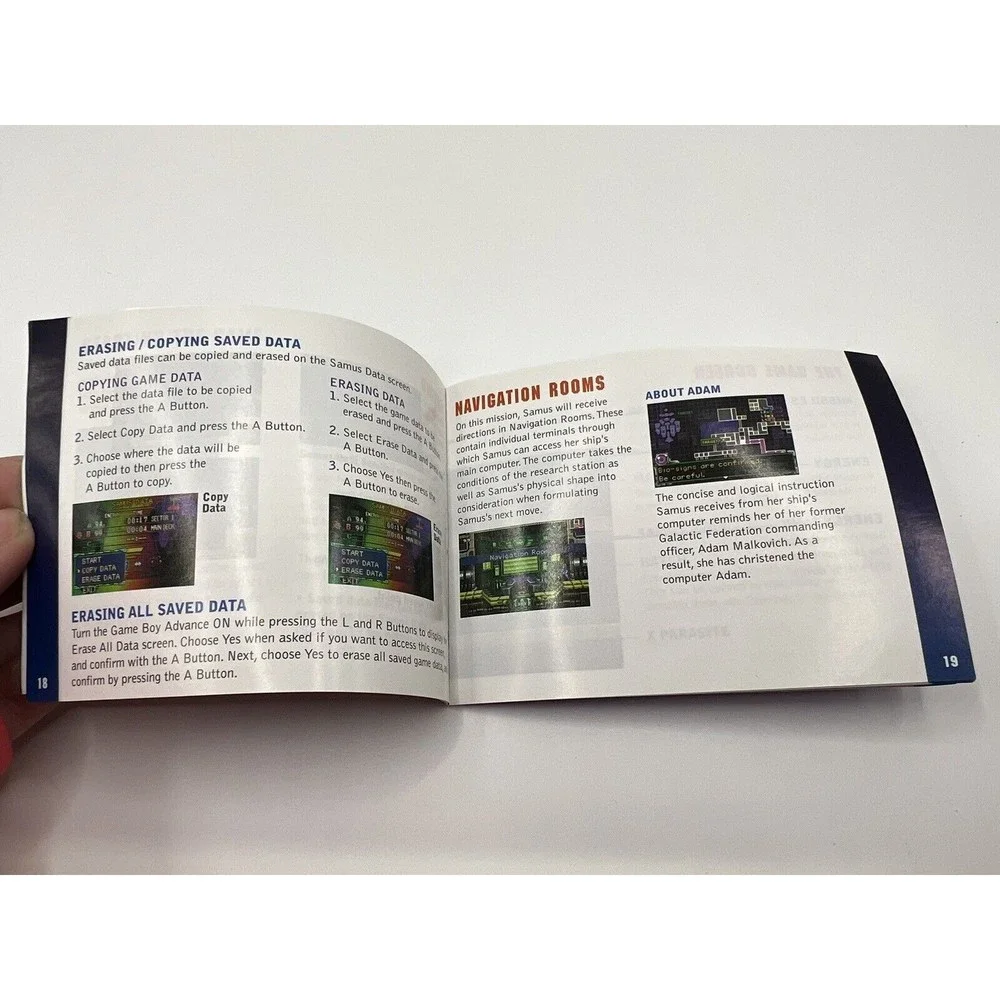Metroid Fusion -Instruction Booklet Manual Only (Game Boy Advance GBA) Authentic